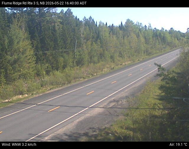 Web Cam image of Flume Ridge (NB Highway 3)