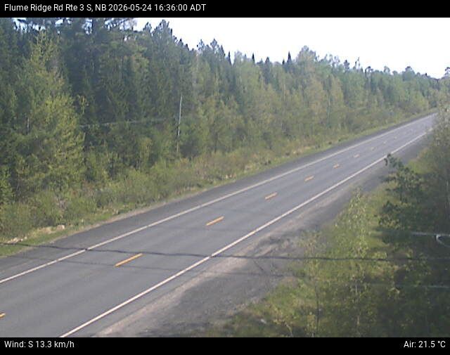 Web Cam image of Flume Ridge (NB Highway 3)