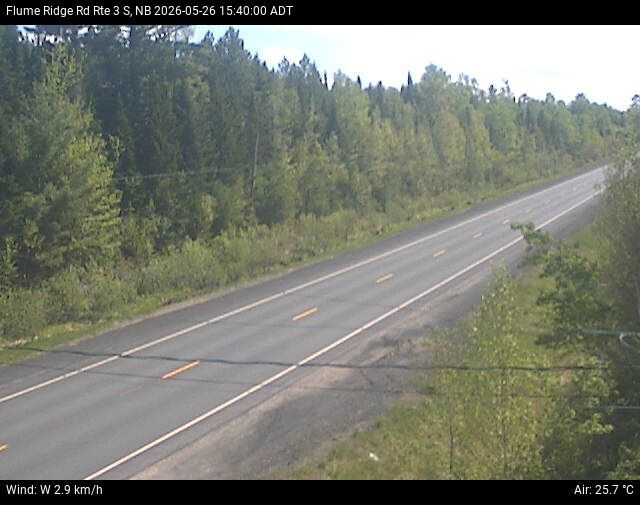 Web Cam image of Flume Ridge (NB Highway 3)
