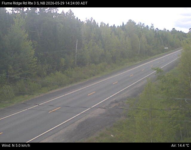 Web Cam image of Flume Ridge (NB Highway 3)