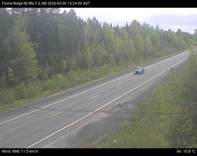 Web Cam image of Flume Ridge (NB Highway 3)