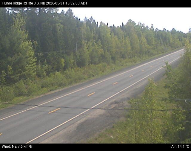 Web Cam image of Flume Ridge (NB Highway 3)