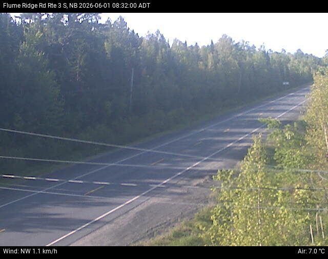 Web Cam image of Flume Ridge (NB Highway 3)