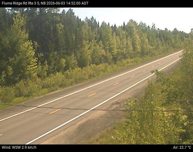 Web Cam image of Flume Ridge (NB Highway 3)