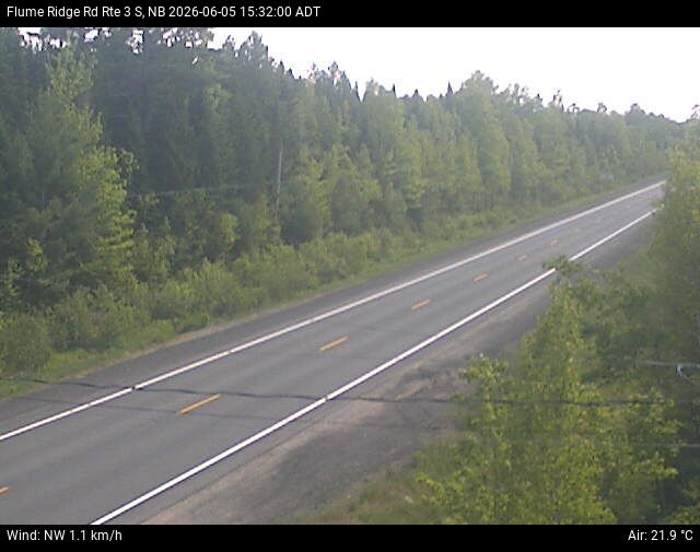 Web Cam image of Flume Ridge (NB Highway 3)