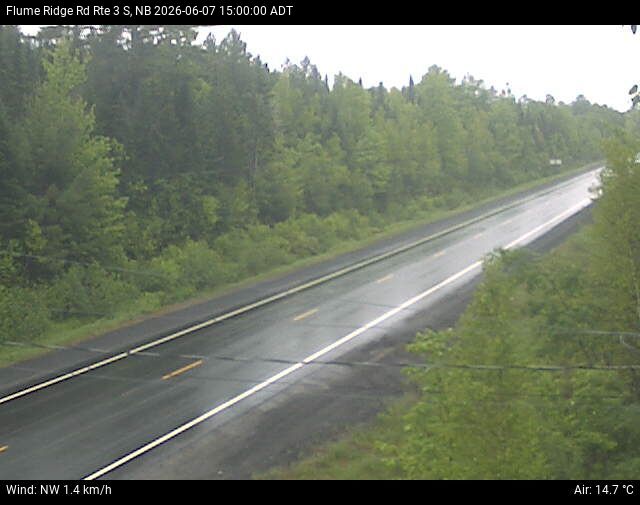 Web Cam image of Flume Ridge (NB Highway 3)