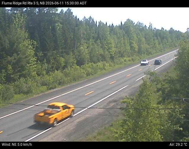 Web Cam image of Flume Ridge (NB Highway 3)