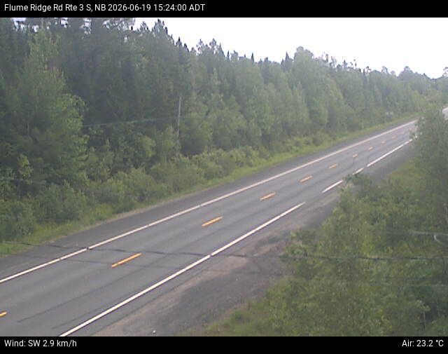 Web Cam image of Flume Ridge (NB Highway 3)