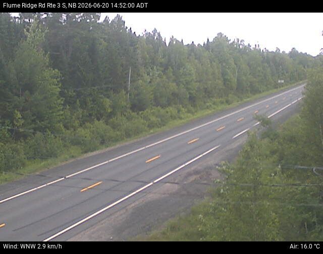 Web Cam image of Flume Ridge (NB Highway 3)