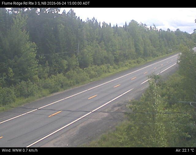 Web Cam image of Flume Ridge (NB Highway 3)