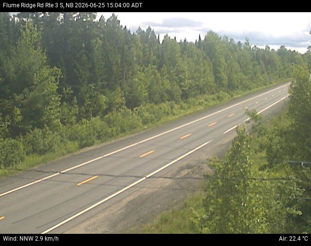 Web Cam image of Flume Ridge (NB Highway 3)