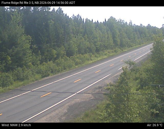 Web Cam image of Flume Ridge (NB Highway 3)