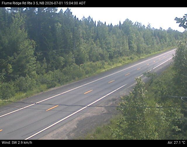 Web Cam image of Flume Ridge (NB Highway 3)