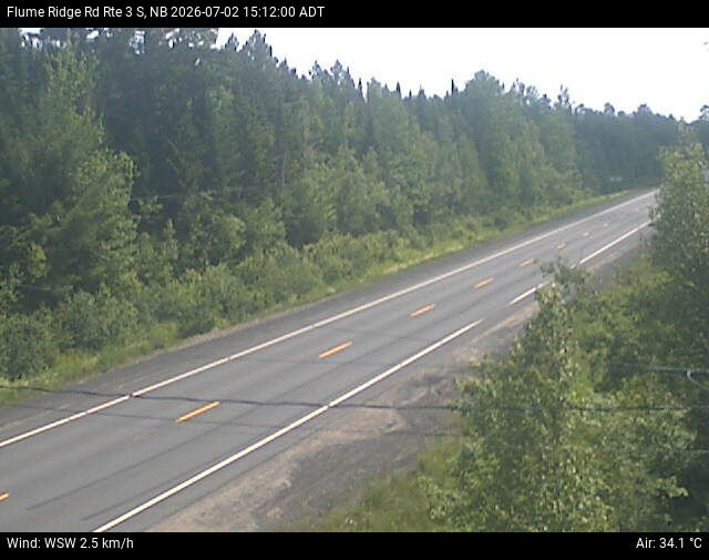Web Cam image of Flume Ridge (NB Highway 3)