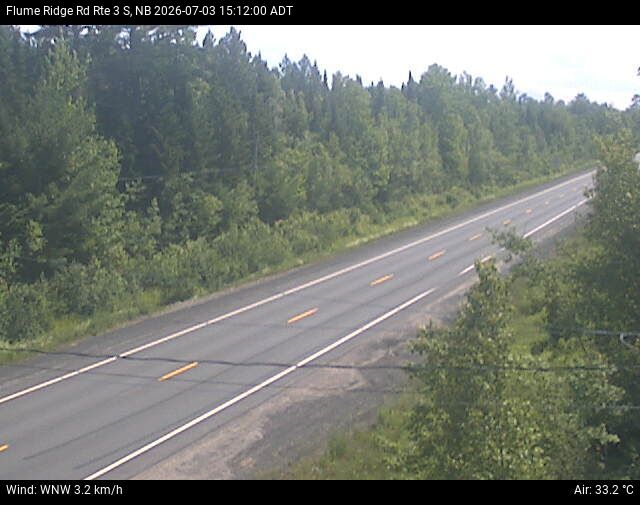 Web Cam image of Flume Ridge (NB Highway 3)