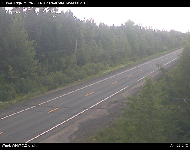 Web Cam image of Flume Ridge (NB Highway 3)