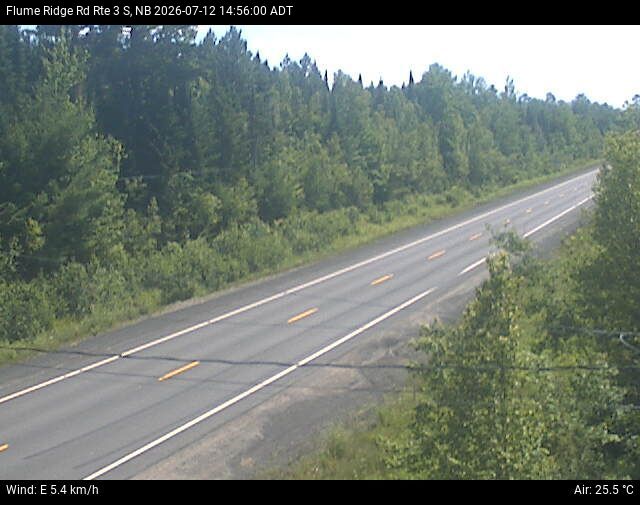 Web Cam image of Flume Ridge (NB Highway 3)