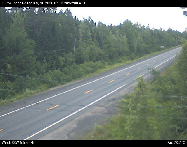 Web Cam image of Flume Ridge (NB Highway 3)