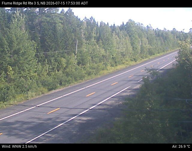 Web Cam image of Flume Ridge (NB Highway 3)