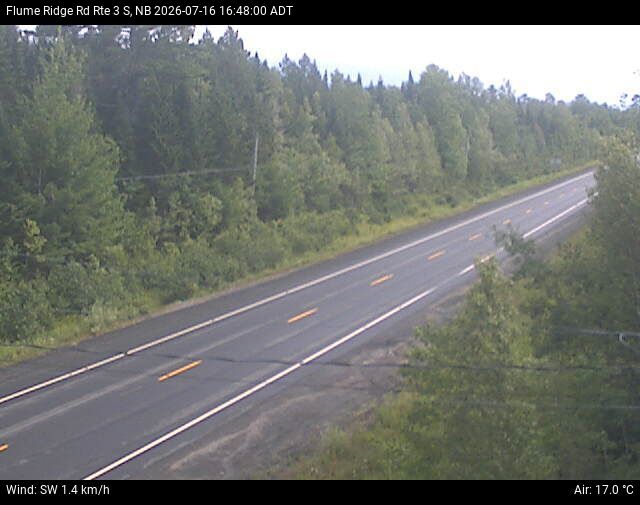 Web Cam image of Flume Ridge (NB Highway 3)