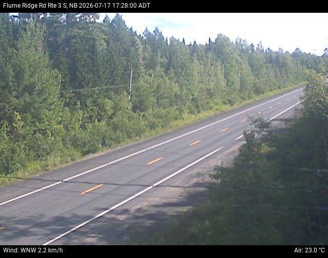 Web Cam image of Flume Ridge (NB Highway 3)