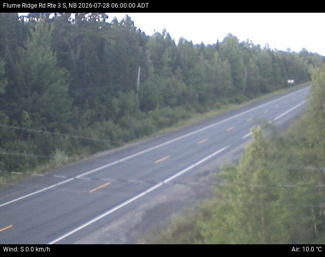 Web Cam image of Flume Ridge (NB Highway 3)