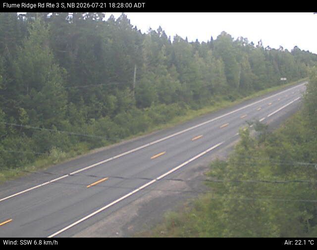 Web Cam image of Flume Ridge (NB Highway 3)
