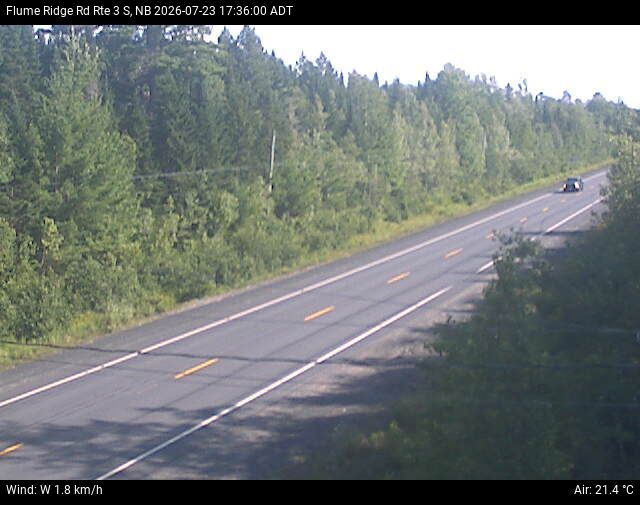 Web Cam image of Flume Ridge (NB Highway 3)