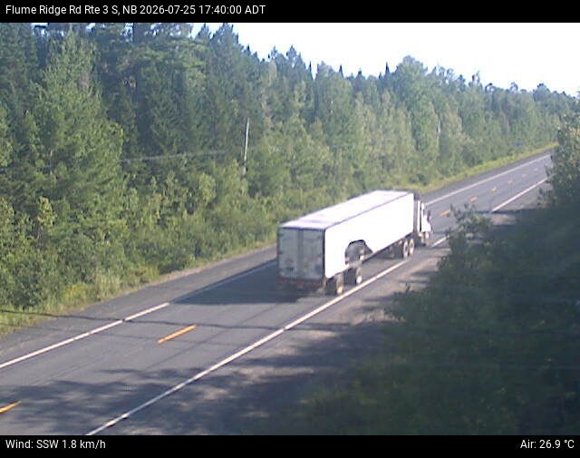 Web Cam image of Flume Ridge (NB Highway 3)