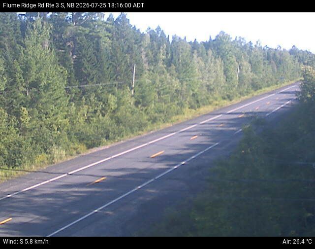 Web Cam image of Flume Ridge (NB Highway 3)