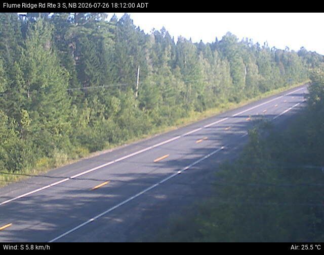 Web Cam image of Flume Ridge (NB Highway 3)