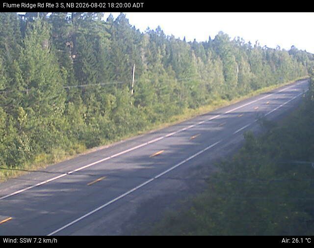 Web Cam image of Flume Ridge (NB Highway 3)
