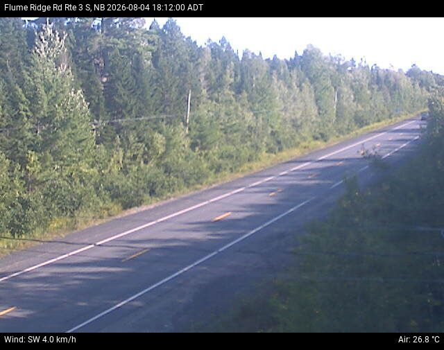 Web Cam image of Flume Ridge (NB Highway 3)