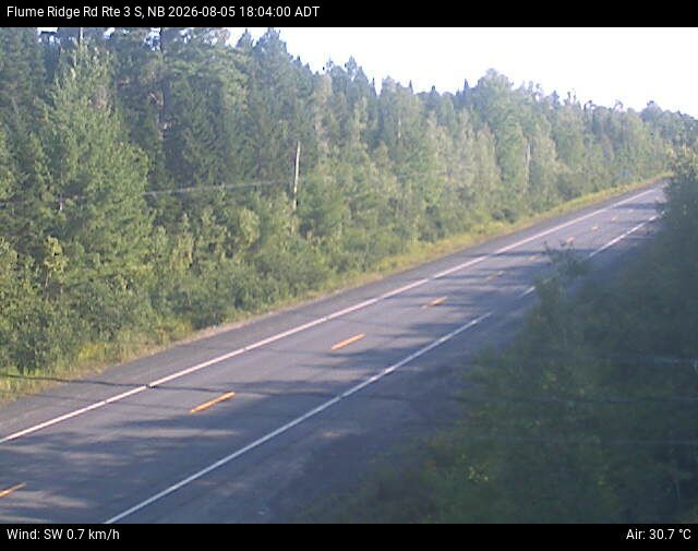 Web Cam image of Flume Ridge (NB Highway 3)