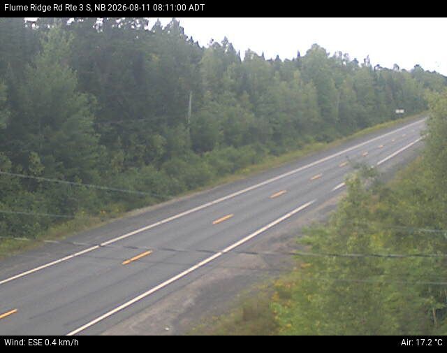 Web Cam image of Flume Ridge (NB Highway 3)