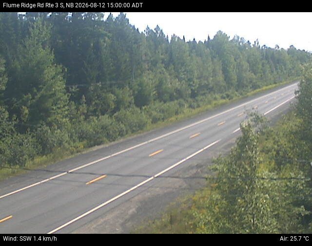 Web Cam image of Flume Ridge (NB Highway 3)