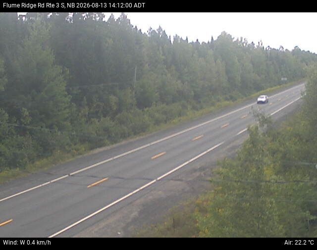 Web Cam image of Flume Ridge (NB Highway 3)