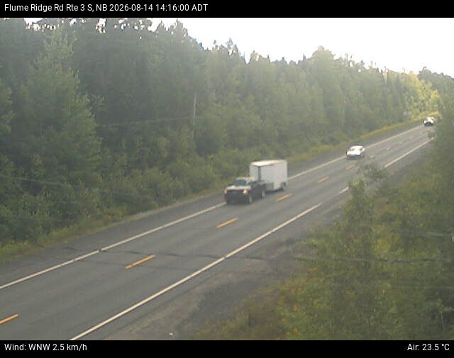 Web Cam image of Flume Ridge (NB Highway 3)