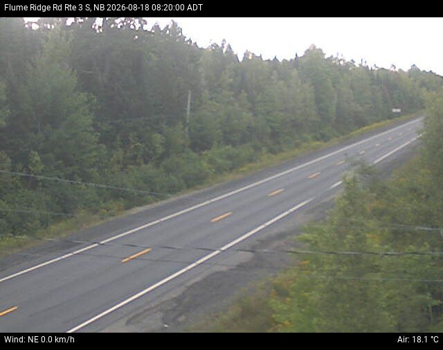 Web Cam image of Flume Ridge (NB Highway 3)
