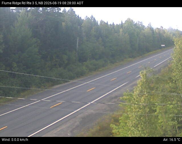 Web Cam image of Flume Ridge (NB Highway 3)