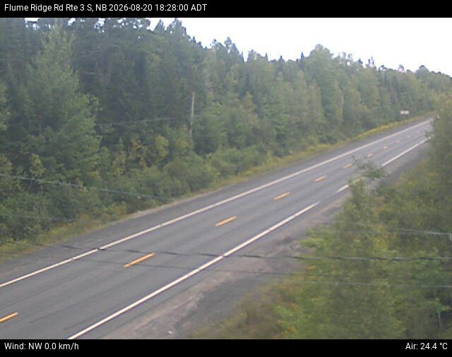 Web Cam image of Flume Ridge (NB Highway 3)
