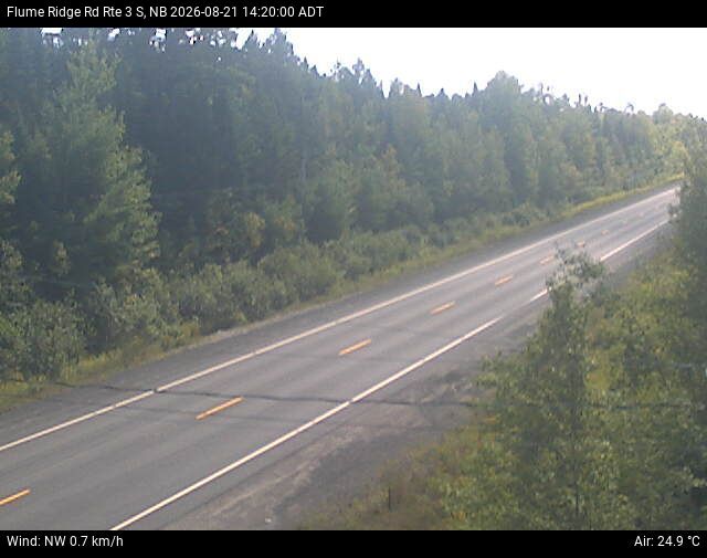 Web Cam image of Flume Ridge (NB Highway 3)