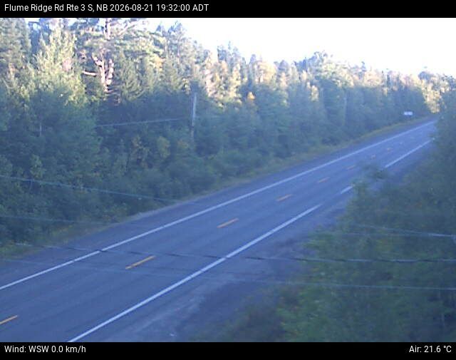Web Cam image of Flume Ridge (NB Highway 3)