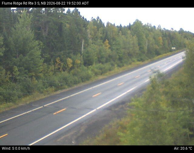 Web Cam image of Flume Ridge (NB Highway 3)