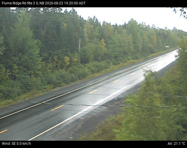 Web Cam image of Flume Ridge (NB Highway 3)