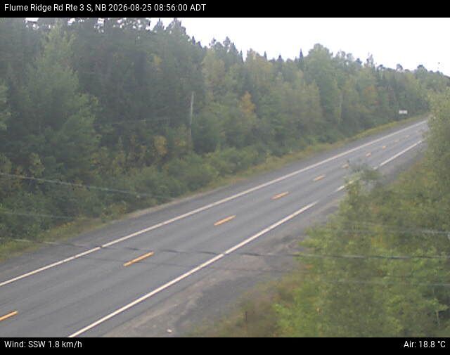 Web Cam image of Flume Ridge (NB Highway 3)