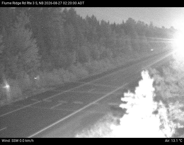 Web Cam image of Flume Ridge (NB Highway 3)