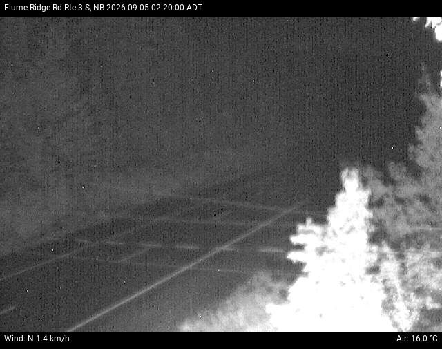 Web Cam image of Flume Ridge (NB Highway 3)