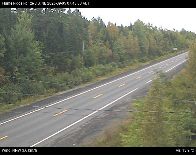 Web Cam image of Flume Ridge (NB Highway 3)