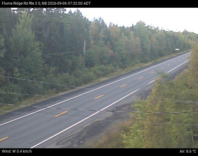 Web Cam image of Flume Ridge (NB Highway 3)